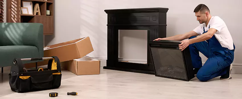 Old Rusted Metal Fireplace Repair And Replacement in Sayville, NY